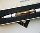 24ct Gold Plated Bentley Ballpoint Writing Pen White Gift Boxed Free Ink 24k