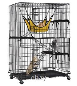 3 Tier Cat Cage Large Playpen Chinchilla Rat Box Pet Enclosure With Ladders