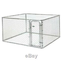 7.5 ft. X 7.5 ft. X 4 ft. Boxed kennel dog pet steel galvanized easy small pen