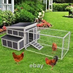 88 Chicken Coop Wooden Cage Hen House Pet Hutch for Small Animal with Nesting Box
