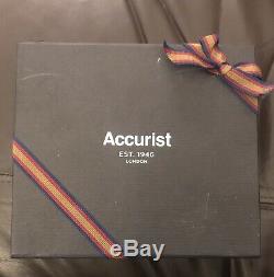 Accurist Mens Diamond Set Dial Bracelet Watch & Pen Set MB1121 New With Gift Box