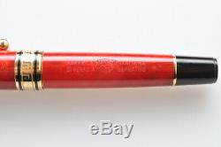 Aurora 75 Optima Red celluloid Limited Edition fountain pen new in box