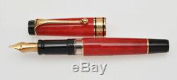 Aurora 75 Optima Red celluloid Limited Edition fountain pen new in box