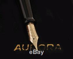 Aurora 88 (802) vintage big size gold fountain pen new pristine in box