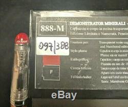 Aurora 88 Minerali Limited Edition Numbered Cinnabar 18k F nib New In Box