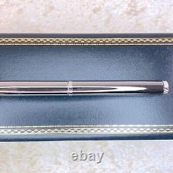 Authentic Dunhill Ballpoint Pen New Gemline Grey Gunmetal with Box