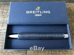 BREITLING Watch Official Novelty Ballpoint Pen wz Box Genuine Leather Cover Gift