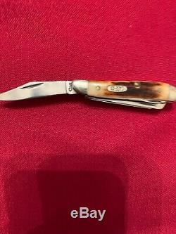 Beautiful Case XX RED STAG 5 Blade 5520 Peanut Knife 1998, NEW RARE. No Box Or Pap