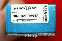 Benchmade 585 Mini Barrage, Osborne Design, Axis Assist 154cm, Knife, New In Box