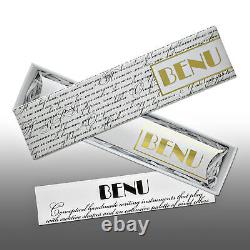 Benu Euphoria Fountain Pen in French Poetry Broad Point NEW in Box Russia