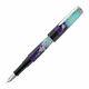 Benu Euphoria Fountain Pen In Ocean Breeze (blue Glow) Broad Point -new In Box