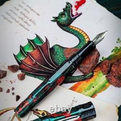 Benu Talisman Fountain Pen in Dragon's Blood Broad Point NEW in Box