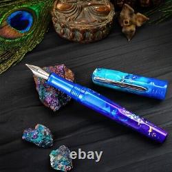 Benu Talisman Fountain Pen in Peacock Ore Broad Point NEW in Box