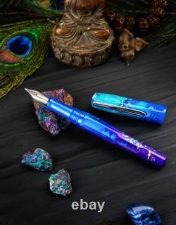 Benu Talisman Fountain Pen in Peacock Ore Fine Point NEW in Box