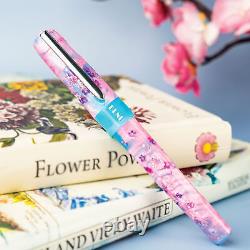 Benu Talisman Fountain Pen in Sakura Cherry Blossoms Broad Point NEW in Box