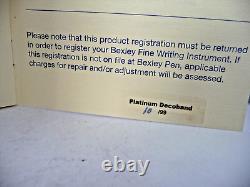 Bexley Decoband 99 Collection Fountain Pen-new in box-18K fine #10 of 99