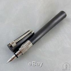 Boxed Waterman Serenite Grey Titanium ST Sample Fountain Pen 18K Fine Nib