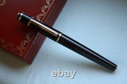 CARTIER Diabolo Ruby RED STONE Burgundy Marble ROSE GOLD Fountain Pen MINT, BOX