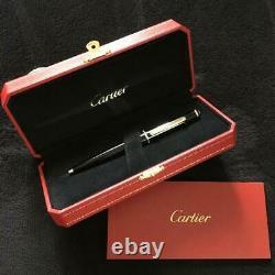 CARTIER Diabolo de Cartier Ballpoint Pen Black Resin Never Used in Box