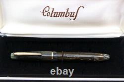 COLUMBUS Extra 90 Dep. 23247-Fountain Pen- ARCO CELLULOID -14K GOLD NIB-40's-BOX