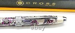CROSS Century II Botanical Series Purple DawnFountain Pen. New In Box/ Ink