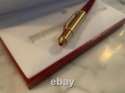 Carter Diablo Burgundy Ruby Red BallPoint Gold Trim Pen New with Box