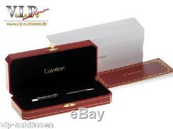 Cartier C-logo Kugelschreiber Lack+palladium Ballpoint Pen Stylo Bille Penna+box