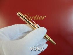 Cartier Diabolo Mini Rose Gold Ballpoint Pen Very Rare Compl. W. Box/Guarantee