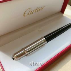 Cartier Diabolo Rollerball Pen Matte silver Black with box Unused