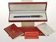 Cartier Must 3 Anneaux Lapis Blue Lacquer Fountain Pen New Old Stock In Box