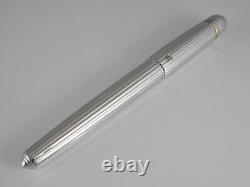 Cartier Pasha Silver Plated Fountain Pen M with Box NEW FREE SHIPPING WORLDWIDE
