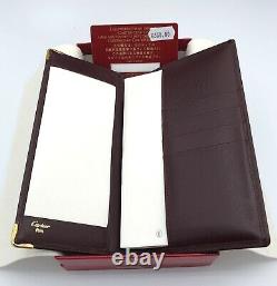 Cartier genuine leather Notes sheets & banknote holder New Old Stock in box