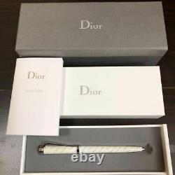 Christian Dior Ballpoint Pen White Color Body Boxed Luxury Stationery Kawaii