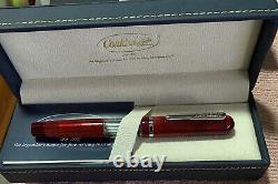 Conklin Heritage Word Gauge Fountain Pen, Medium Nib, Red, New in Box