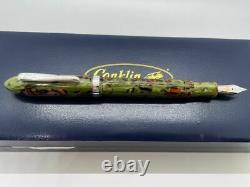 Conklin Nozac Green Rain Forest Fountain Pen 14k B New In Box