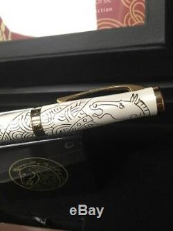 Cross 2014 Year Of The Horse White Lacquer Ball Point- FANCY BOX