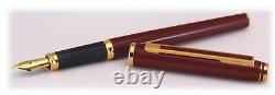 Cross Signature Fountain Pen Bordeaux Red 18K Gold Medium Pt Pen New In Box