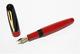 Danitrio Red Lacquer Body / Black Red Cap Nib 18k M Fountain Pen With Box