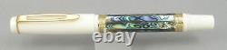 Danitrio Brillante Limited Edition White & Abalone Fountain Pen In Box #81/300