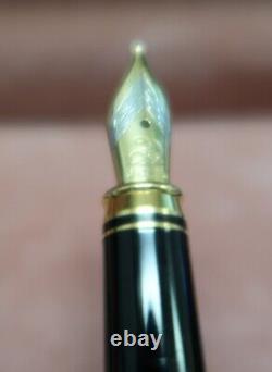 Delta Sterling Silver Fountain Pen 18 Kt. Fine Point Nib New In Box Vintage