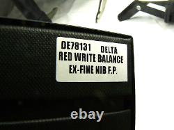 Delta Write Balance Fountain Pen Red With Ex Fine Steel Nib Brand New In Box