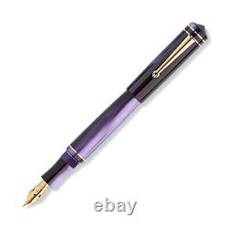 Delta Write Balance Fountain Pen in Purple 1.5mm Stub Nib NEW in Box