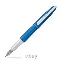 Diplomat Aero Fountain Pen in Blue Broad Point NEW in Box D40306028