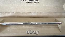 Dupont Pen Sphere Foil Silver New with Box And Warranty