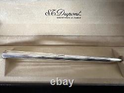 Dupont Pen Sphere Foil Silver New with Box And Warranty