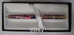Elysee Limited Edition Fountain Pen Intarsia 18K Med Pt German Made New In Box