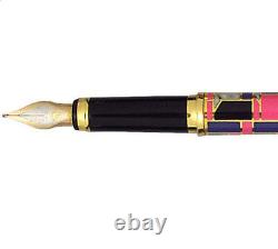 Elysee Limited Edition Fountain Pen Lacquer Intarsia 18K X Fine Pt New In Box