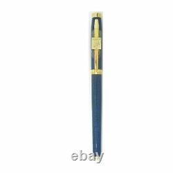 Elysee Rollerball Pen Lapis Blue Lacquer & Gold Trim New In Box
