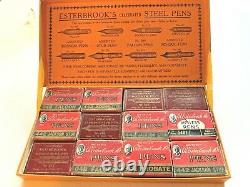 Esterbrook's Celebrated Steel Pens. 12 boxes & outer box. Excellent cond. New Pics