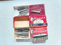 Esterbrook's Celebrated Steel Pens. 12 boxes & outer box. Excellent cond. New Pics